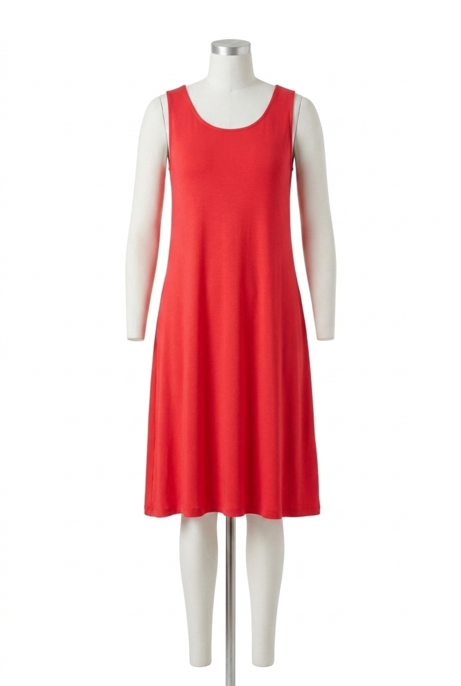 NEW SYMPLI bamboo tank dress in lipstick